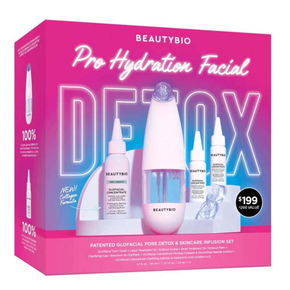 GLOfacial Tool + Plumping Hyaluronic & Clarifying Salicylic Acid Infusion Set